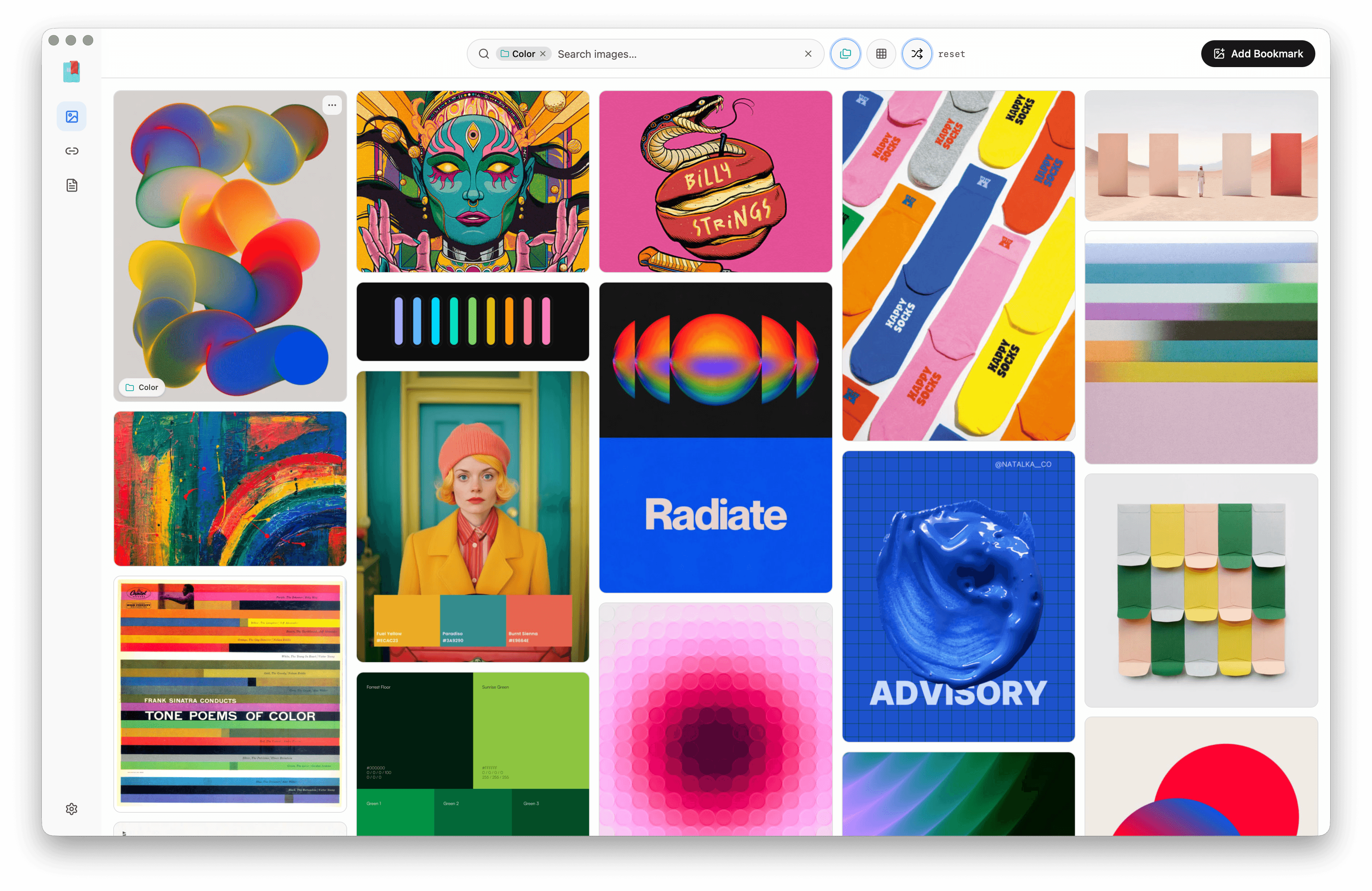 Bookmarker — a library of links, images and PDFs