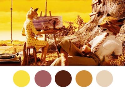 Fantastic Mr. Fox Autumnal Painting Scene