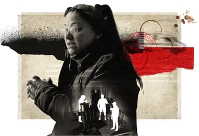 Investigative Mixed-Media Portrait Collage