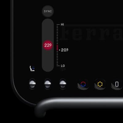 Luxury Automotive Digital Climate Control Interface