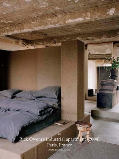 Rick Owens's Industrial Apartment in Paris