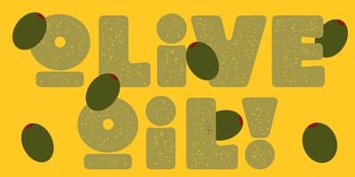 Olive Oil! Retro Graphic Illustration