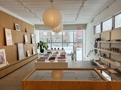 Minimalist Art and Stationery Boutique Interior