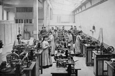 Late 19th Century Industrial Factory Floor