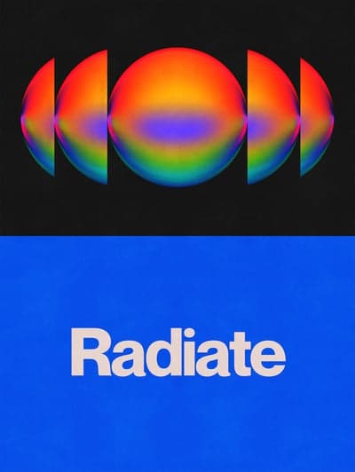 Radiate Abstract Gradient Poster