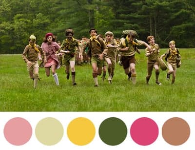 Youthful Adventure: Scouts Running Through a Meadow