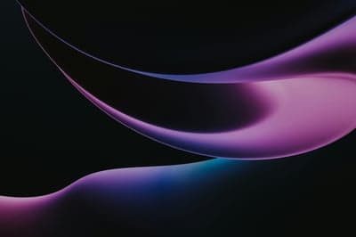 Fluid Neon Waves on Dark Background