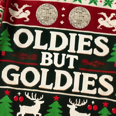 Oldies But Goldies Festive Sweater Detail