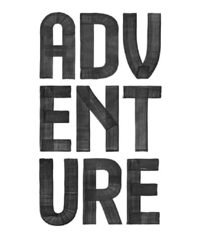 Hand-Painted ADVENTURE Typography Poster