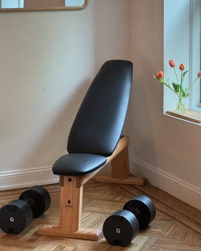 Minimalist Wooden Weight Bench Home Gym