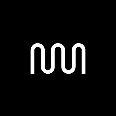 Minimalist White Sinuous Wave Graphic