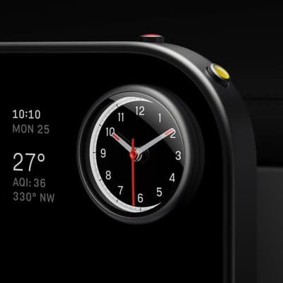 Minimalist Smart Device with Analog Clock Interface