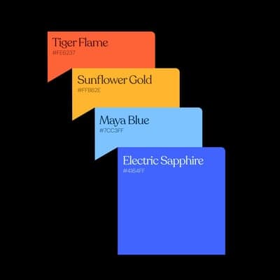 Modern Geometric Color Palette Swatches