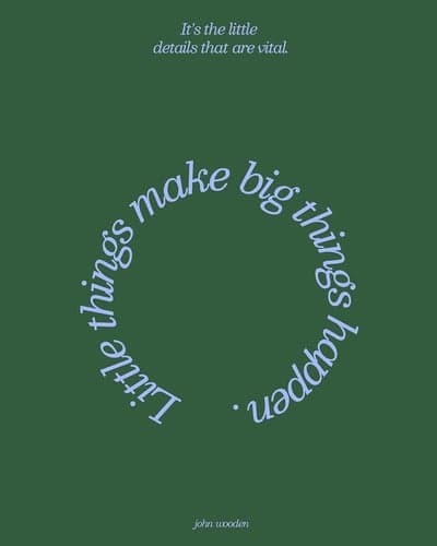 Circular Typography Motivational Poster