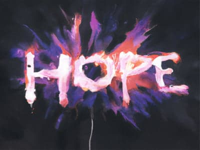 "Hope" Expressive Abstract Typography