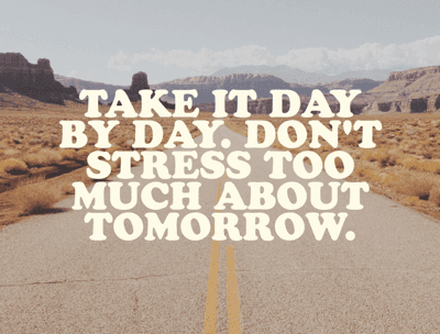 Vintage Desert Road Motivational Quote