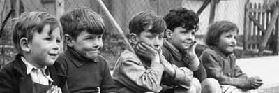 Five Children Watching Intently