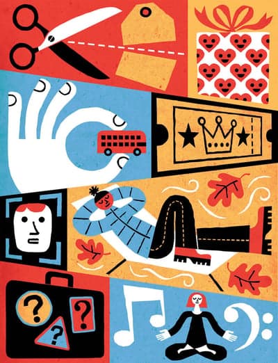 Eclectic Life and Travel Graphic Collage