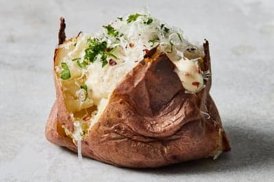 Rustic Loaded Baked Potato with Fresh Herbs