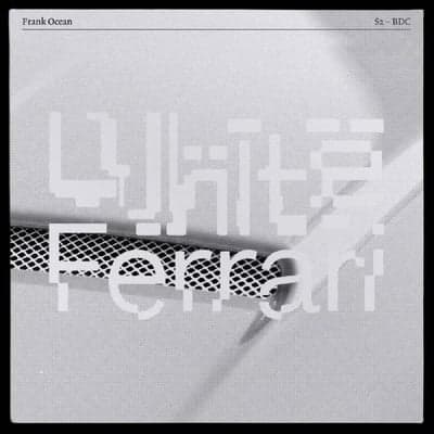 Frank Ocean White Ferrari Minimalist Cover Art