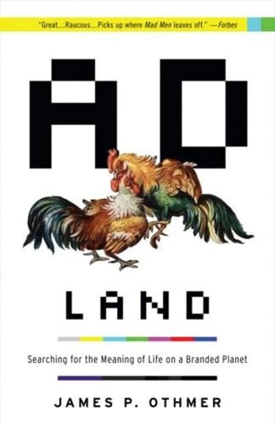 Ad Land Book Cover with Fighting Roosters
