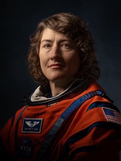 Astronaut Christina H. Koch in Orion Flight Suit