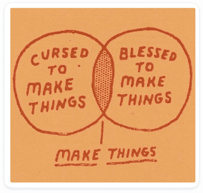 Creative Paradox Venn Diagram Sticker