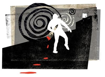 The Artist's Spiral: A Mixed Media Collage