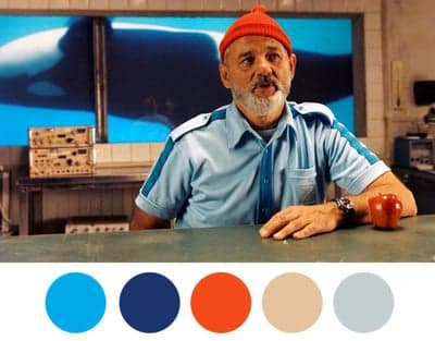Steve Zissou Cinematic Color Palette