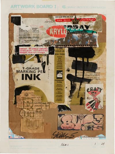 Urban Mixed Media Collage on Artwork Board