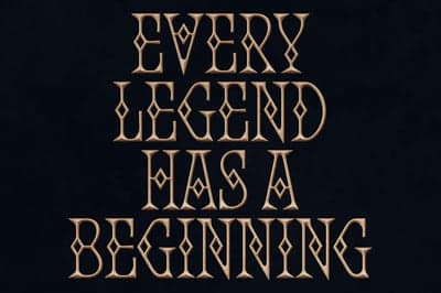 "Every Legend Has A Beginning" Cinematic Typography