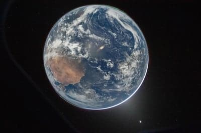 Earth from Space with View of Australia