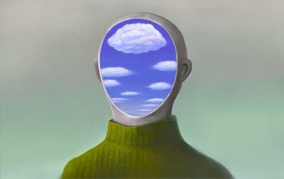 Surrealist Portrait: Sky within a Mind