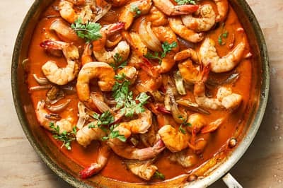 Spicy Shrimp Skillet with Fresh Herbs