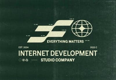 Retro Internet Development Studio Branding Graphic