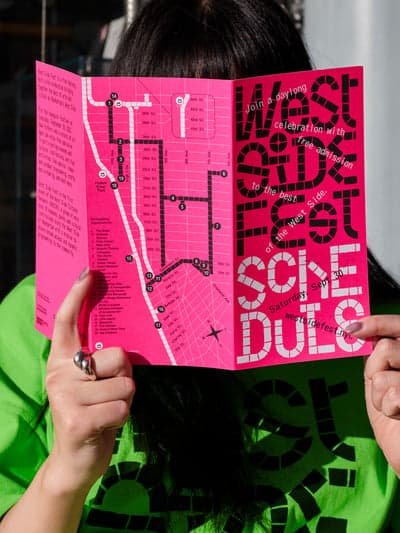 West Side Fest Graphic Brochure and Urban Style