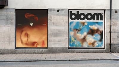 Bloom Poster Exhibition in Urban Window Display