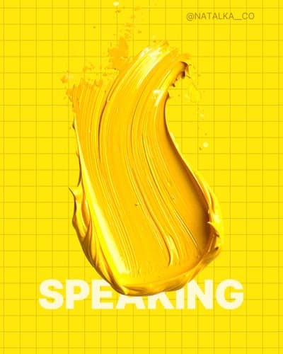 Yellow Impasto Paint Stroke Graphic