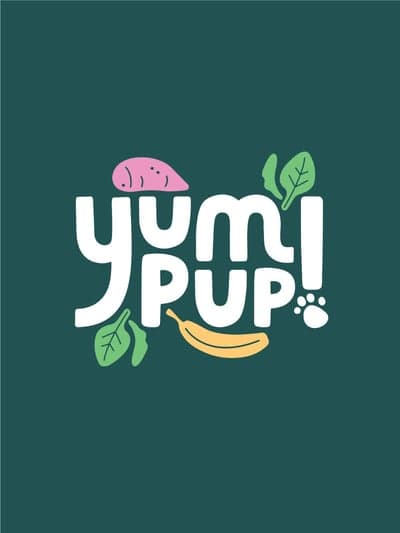 Yum Pup! Playful Organic Pet Food Logo