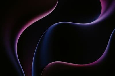 Abstract Fluid Curves in Purple and Blue
