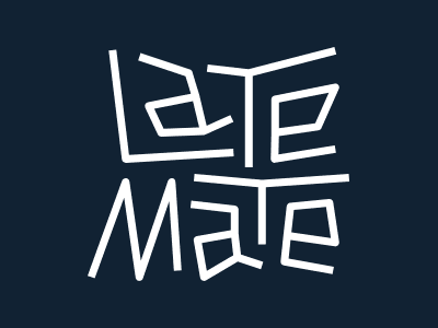 Late Mate Minimalist Geometric Typography