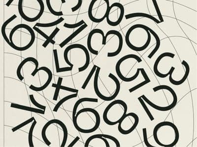 Abstract Typographic Number Composition